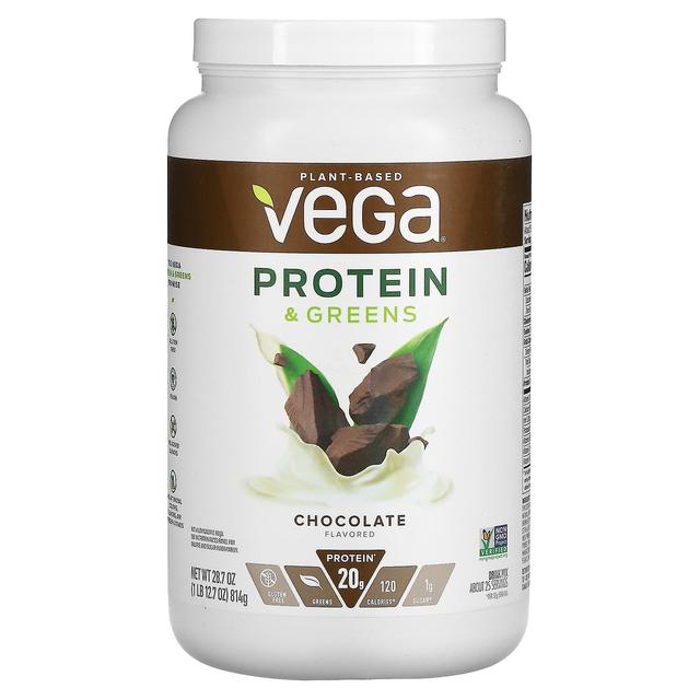 Vega, Protein & Greens, Schokolade, 1 lbs 12,7 oz (814 g) on Productcaster.