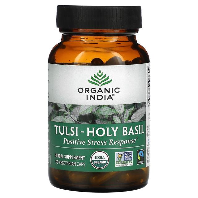 Organic India Orgaaninen Intia, Tulsi-Holy Basil, 90 kasviskorkkia on Productcaster.