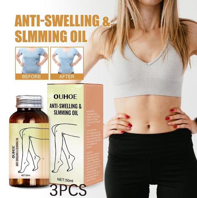 1 Stück Ouhoe Body Slim Oil lindert Beinschwellungen, formt und strafft Körperfett, Oberschenkelmuskeln Abnehmendes ätherisches Öl 3PCS on Productcaster.