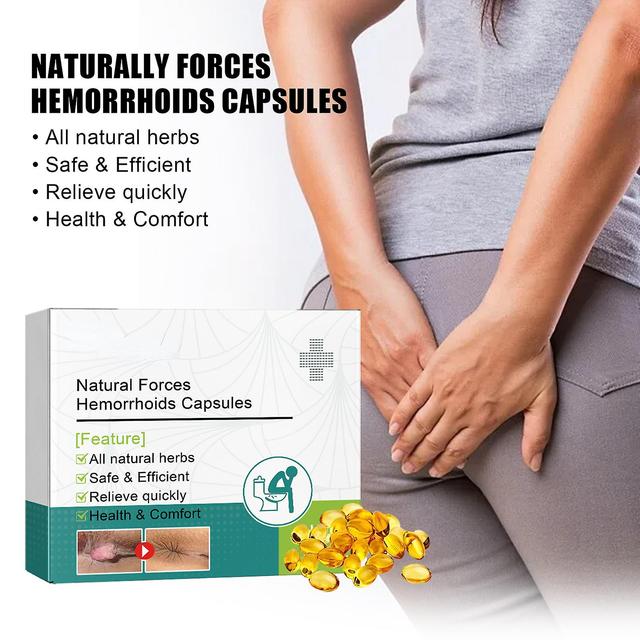 Mamusk Natural Forces Hemorrhoid Capsules,natural Plant Strength Hemorrhoid Capsules, Natural Herbal Strong Hemorrhoid Capsules 2 Pcs on Productcaster.