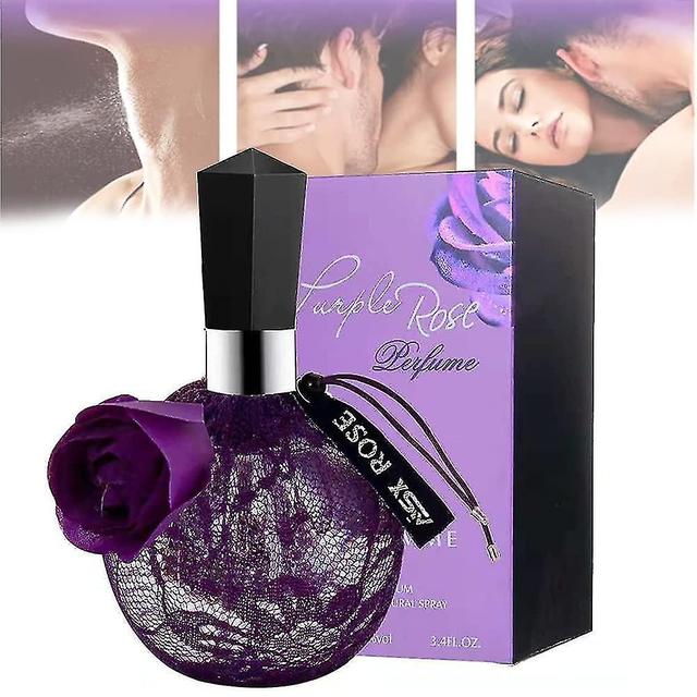 França Golden Temptation Lace Women Perfume, Perfume Feromônio Para Mulheres Atrair Homens Romântico Rose Glitter Roxo 100ml on Productcaster.