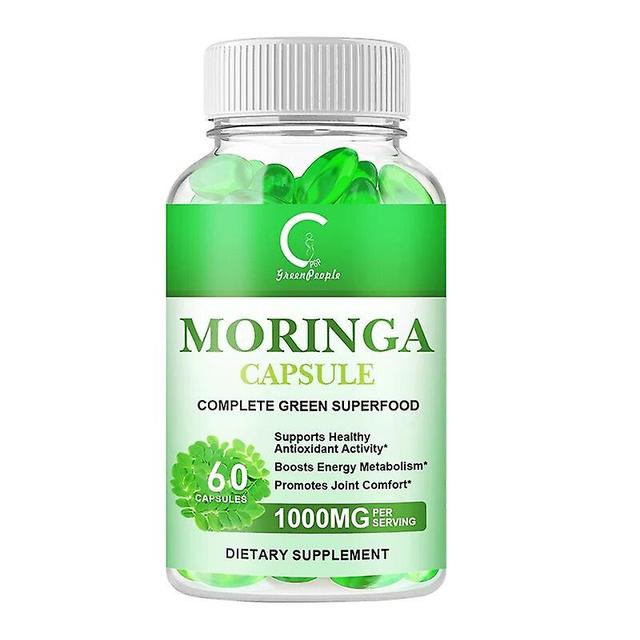 Visgaler Natural Moringa Capsule Compound Vitamin &amino Acid Supplement Cardiac Care Cell Repair 60pcs on Productcaster.