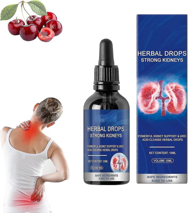 Herbal Kidney Care Drops, Herbal Drops Rins fortes, relaxante e ativo Repair Essence Liquid, Herbal Care Solution 1pcs on Productcaster.