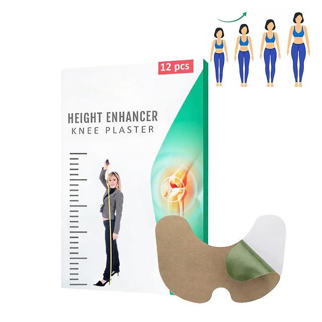 Height Increase Knee Plaster, Natural Height Growth Pads Stimulant For Adolescent Bone Growth, Peak Height Booster Knee Patches 1 Pack - 12pcs on Productcaster.