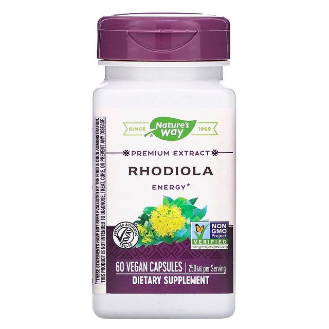 Nature's Way, Rhodiola, 250 mg, 60 Vegan Capsules on Productcaster.