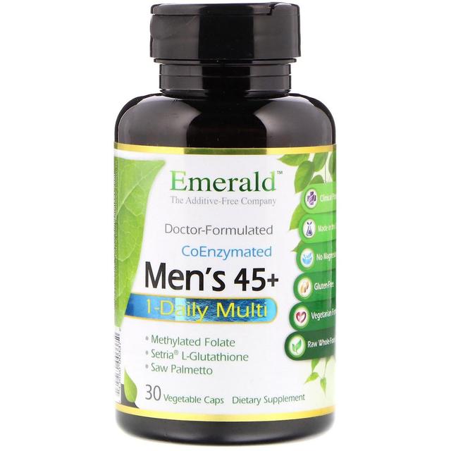 Emerald Laboratories, Men's 45+ 1-Daily Multi, 30 Vegetable Caps on Productcaster.