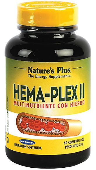 Nature's Plus Järntillskott - Hema-plex - 60 tabletter on Productcaster.