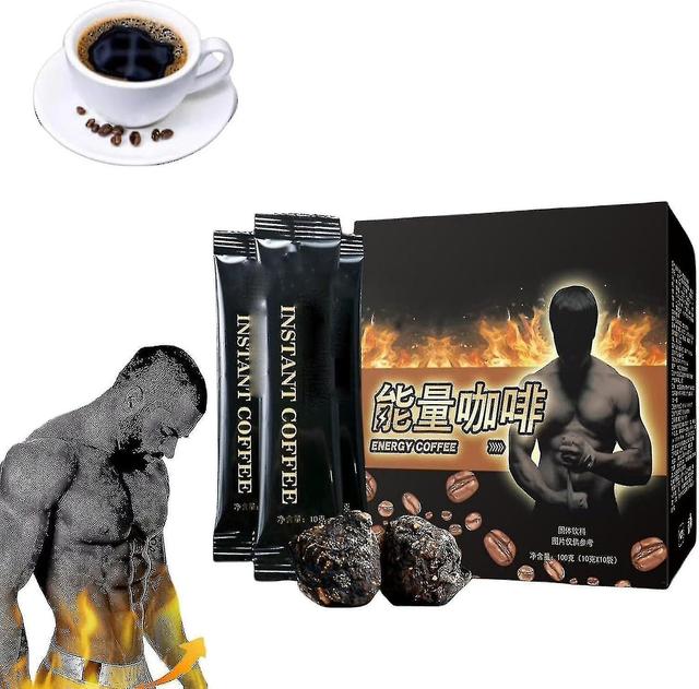 Black Maca Men's Energy Coffee, Men's Energy Coffee, Instant Maca Coffee Powder, Energitillskott för män Power Male Enhance Naturligt av hög kvalitet on Productcaster.