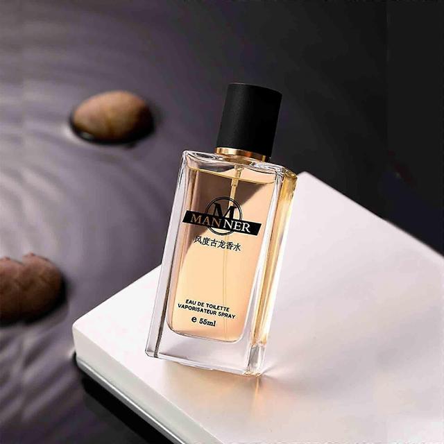 Hongyexin Men's Perfume Blue Fresh Light Sweets Wood Oriental Aroma Lasting Sweets Cologne Perfume 55ml perfume for men B on Productcaster.