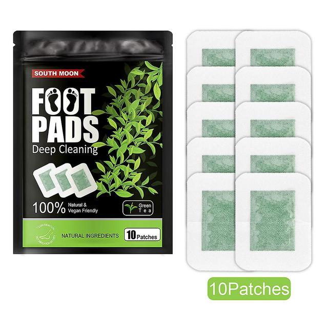 Duqi Vihreä tee 10kpl / pakkaus Detox Herbal Foot Laastarit Luonnolliset liimatyynyt parantavat unitoksiinin puhdistusta on Productcaster.