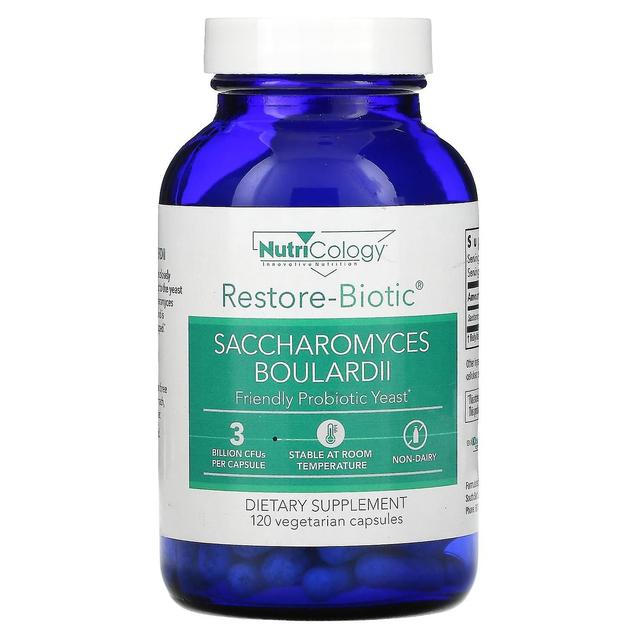 Nutricology, Restore-Biotic, Saccharomyces Boulardii, 120 Vegetarian Capsules on Productcaster.