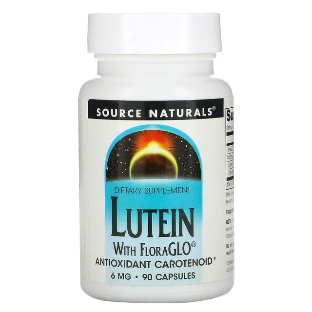 Source Naturals Fonte Naturals, Luteína, 6 mg, 90 Cápsulas on Productcaster.