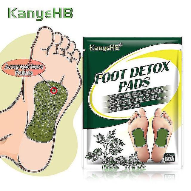 12 sztuk = 1 torba Detox Foot Plaster Ekstrakt z piołunu Plaster opieki zdrowotnej Promuj krążenie krwi Złagodz zmęczenie Stres Plaster W011 on Productcaster.