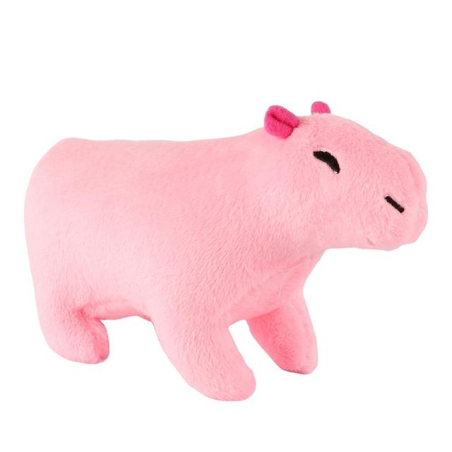 Capybara Rodents Plush Toy Super Soft Cartoon Animal Pillow Pp Cotton Filled Plush Aniamls Doll Pink 20cm on Productcaster.