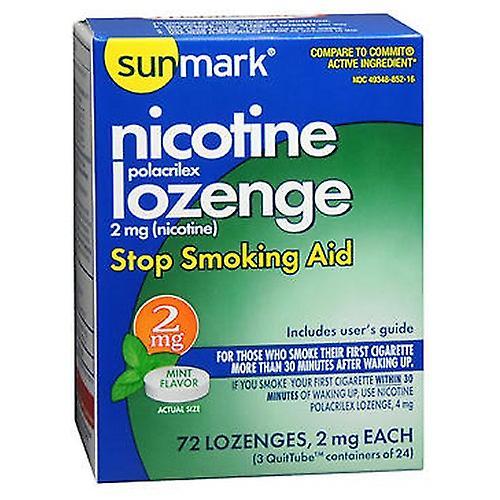 Sunmark Nicotine Polocrilex Lozenge,2 mg,Count of 72 (Pack of 1) on Productcaster.