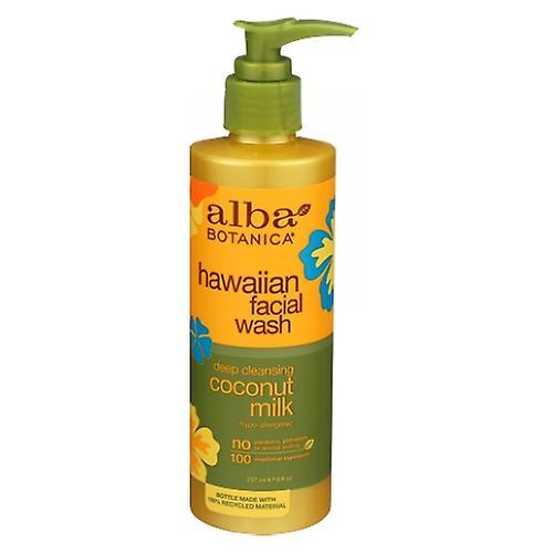 Alba Botanica Hawaiian Coconut Milk Facial Wash, 8 oz (Pack de 1) on Productcaster.