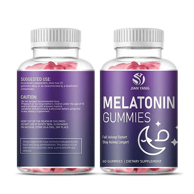 Melatonin Gummies 10mg 20mg Adults With L-theanine, Tryptophan, B6, B12 Extra Strength 1pc 60 Grains 2pcs on Productcaster.