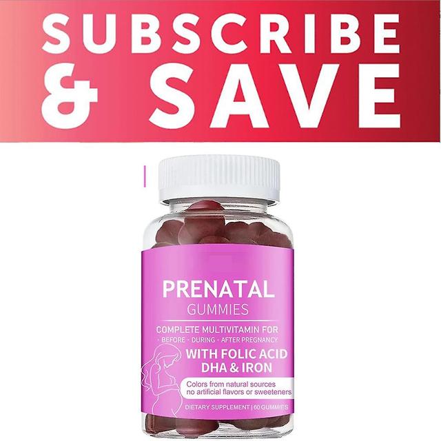 60 Ct Of Prenatal Gummies With Folic Acid, Dha, Iron And Multivitamins To Nourish Your Baby 1pc on Productcaster.