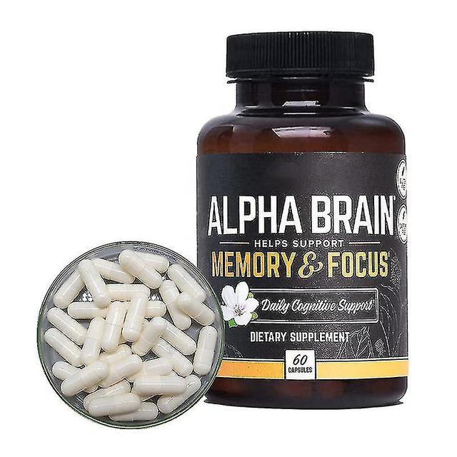 Nootropic Brain Supplement, 60 Count, For Men & Women - Caffeine Free Capsules For Focus, Brain & Memory - Cat's Claw, Bacopa, Oatmeal Straws-qq on Productcaster.