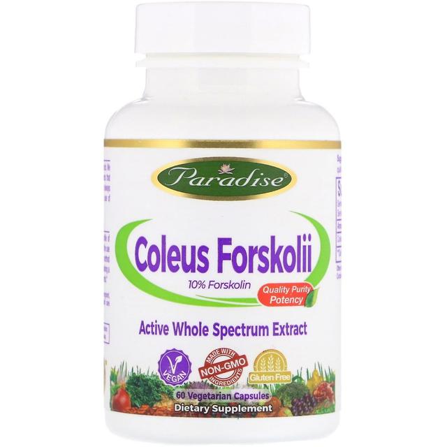 Paradise Herbs, Coleus Forskolii, 60 Vegetarian Capsules on Productcaster.