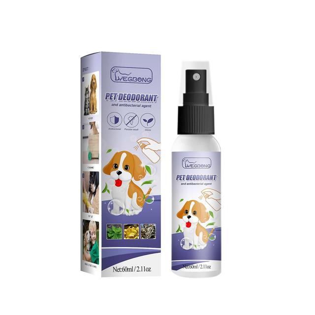 Spray pour chien 3 en 1 : Déodorant, Spray déodorant pour animaux de compagnie. Vernis démêlants et naturels, glycérine, armoise, extrait de camomi... on Productcaster.