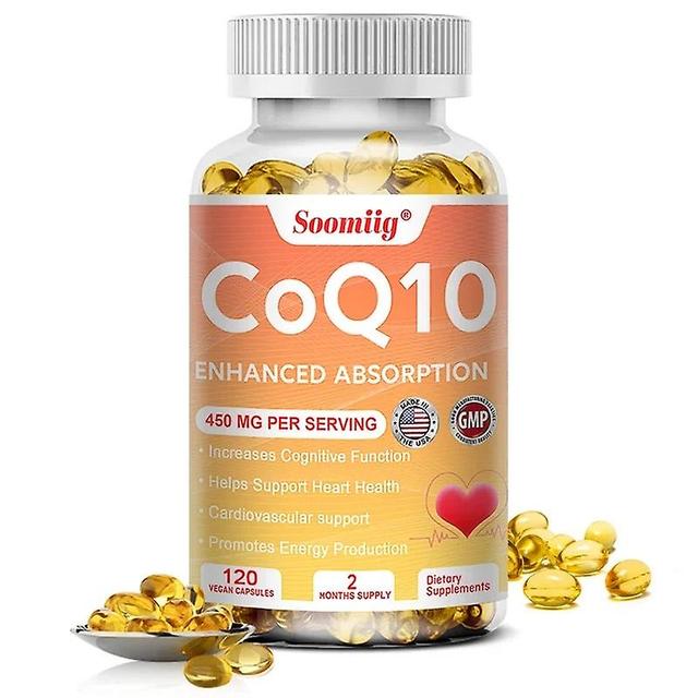 Sofirn Soomig Coenzyme Q10 Supplement Active Antioxidant Energy Health Immune Support 120 Capsules NON-GMO 120 count-1 bottle on Productcaster.