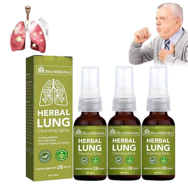 Ylhzg BreathDetox Herbal Lung Cleansing Spray, Natural Herbal Lung Essence, Herbal Lung Cleanse Mist, Breathdetox Herbal Spray (3pcs)sy on Productcaster.