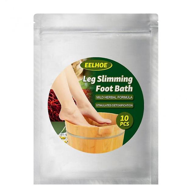 10Pcs Leg Slimming Foot Bath Bags Mild Herbal Formula Increase Blood Circulation Stimulate WMJ on Productcaster.