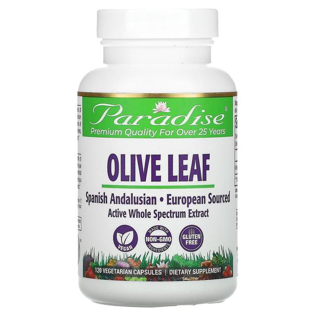 Paradise Herbs, Olive Leaf, 120 Vegetarian Capsules on Productcaster.