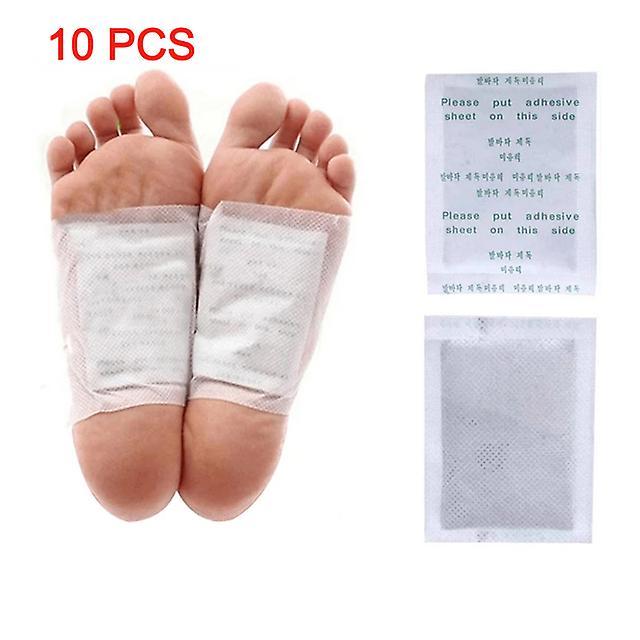 Koolmei 10pc Detox Foot Patch Anti-swelling Ginger Feet Patch Natural Herbal Toxin Cleansing Adhesive Detox Improve Sleep Foot Care Tool Type 02 on Productcaster.