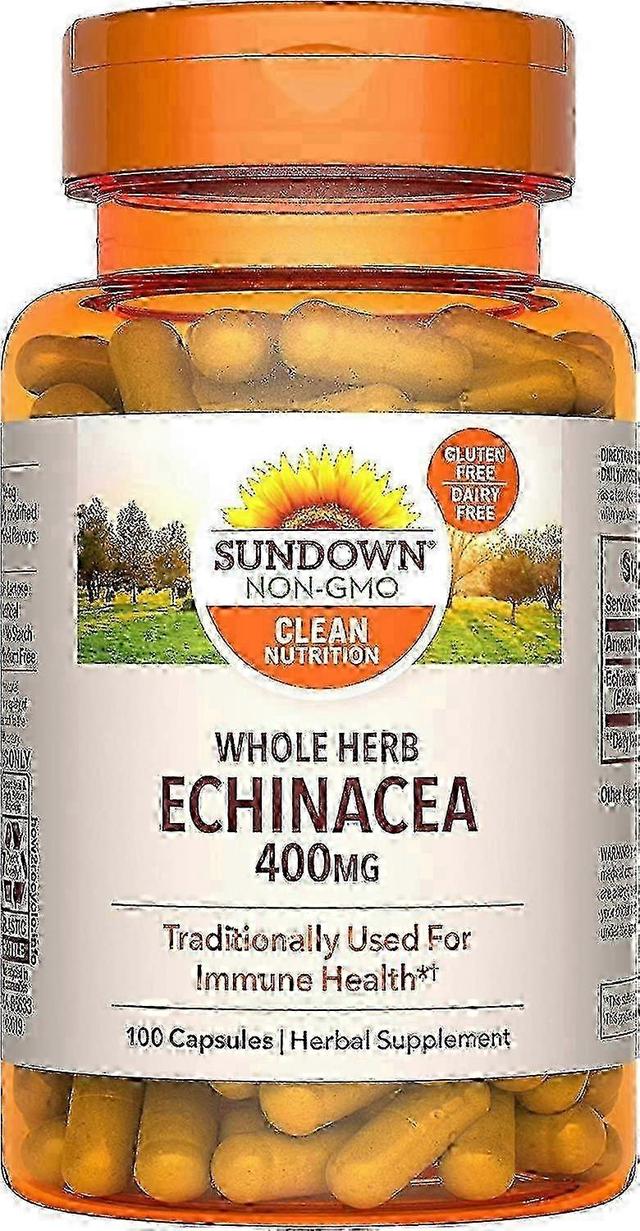 Sundown Naturals celá bylina Echinacea, 400 mg, kapsule, 100 EA on Productcaster.