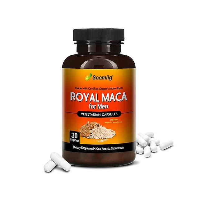 Vorallme Men's Maca Vegetarian Capsules - Supports Reproductive Health, Boosts Immunity, Performance & Mood, Boosts Blood Flow 30 count-1 bottle on Productcaster.