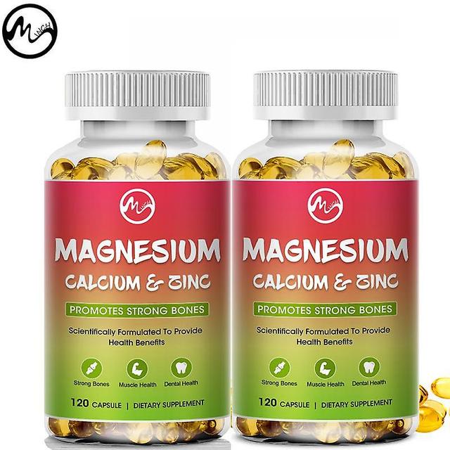 Tib Magnesium Calcium Zinc Complex Vitamin D3 Energy Supplement Prevent Osteoporosis Leg Cramp Improve Immun Consolidate Teeth 120 Per 1Bottle on Productcaster.