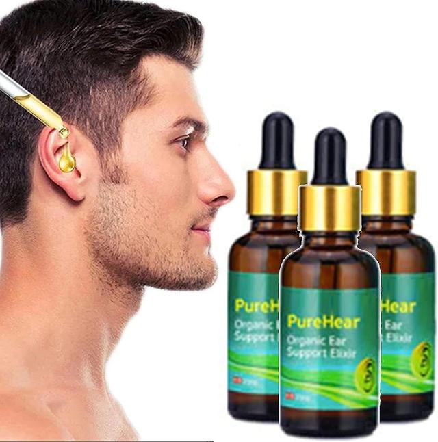 Aswei Purehear Organic Ear Support Elixir, luonnontuotteet Luomu korvaöljy 3pcs on Productcaster.