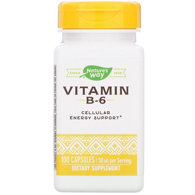 Nature's Way, Vitamin B-6, 50 mg, 100 Capsules on Productcaster.