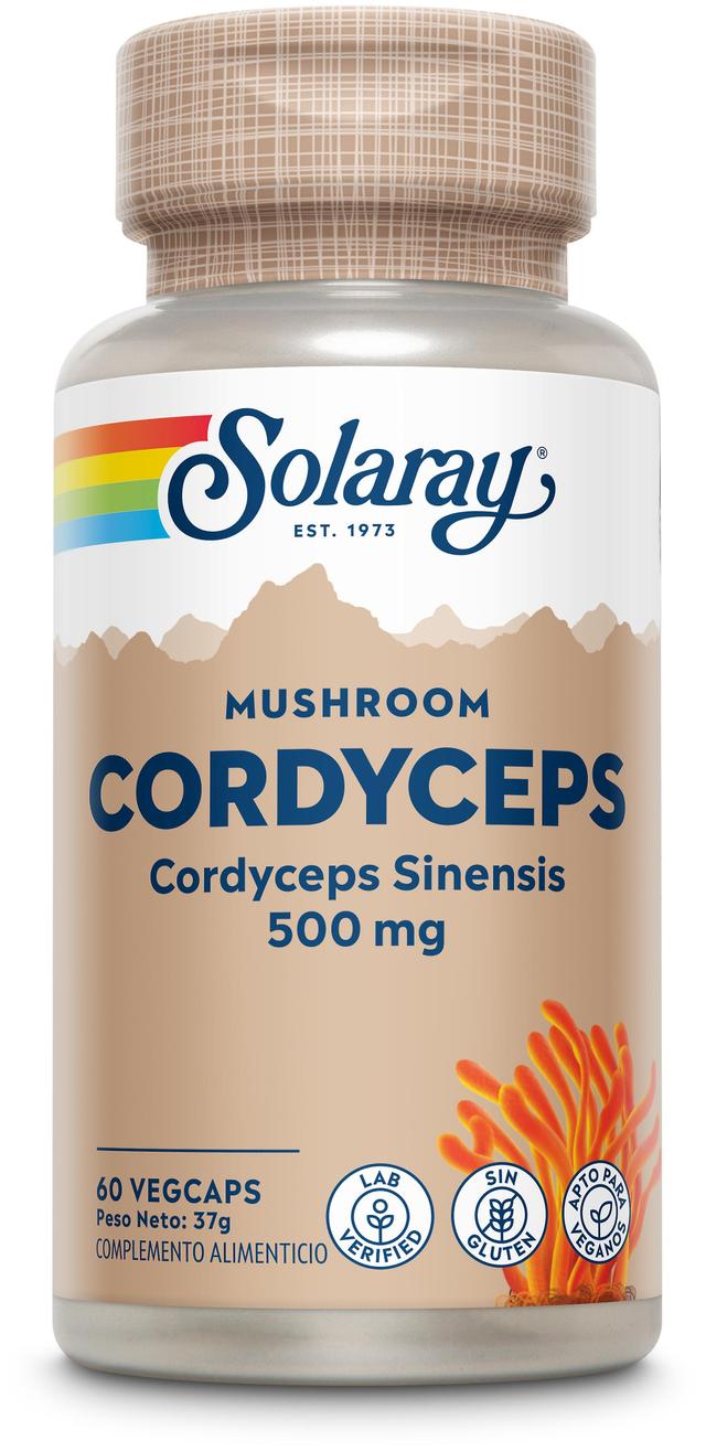 Solaray Cordyceps Extract 500 mg 60 Vegetable Capsules 60 Units on Productcaster.