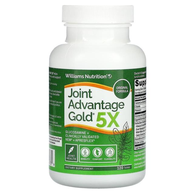 Williams Nutrition Williams Ernæring, Joint Advantage Gold 5X, 120 tabletter on Productcaster.