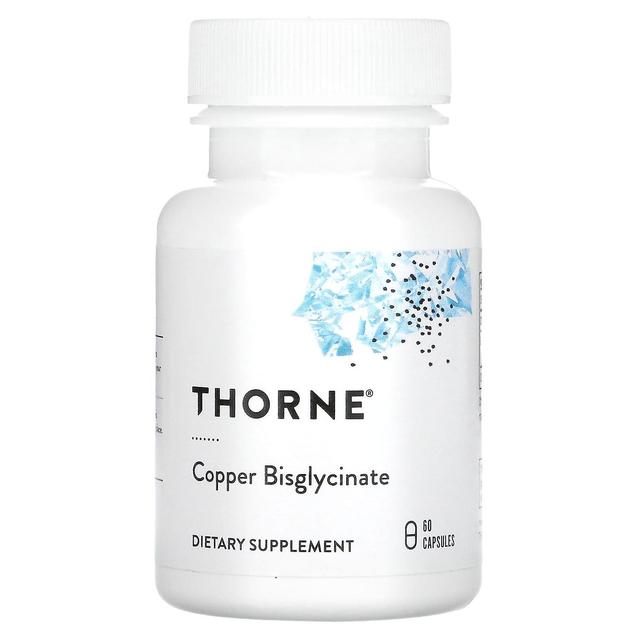 Thorne Research, Copper Bisglycinate, 60 Capsules on Productcaster.