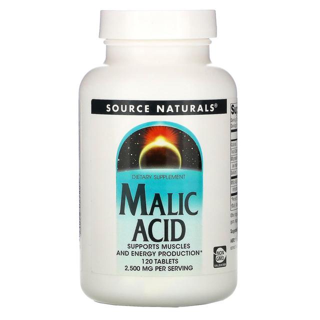 Source Naturals, Acido Malico, 2.500 mg, 120 Compresse on Productcaster.