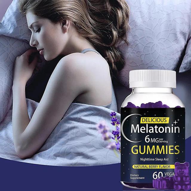 Melatonina 6mg Mejorar las gomitas del sueño Suplemento inmunológico Gomitas de hormonas vitamínicas 2 pcs on Productcaster.