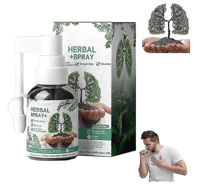 2x Herbal Lung Cleanse Mist-powerful Lung Support, 30ml Herbal Spray, natural Herbal Lung Essence on Productcaster.