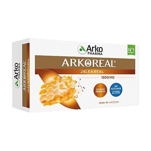 Arkopharma Arkoreal Fresh royal jelly without sugar 20 ampoules of 15ml (1500mg) on Productcaster.