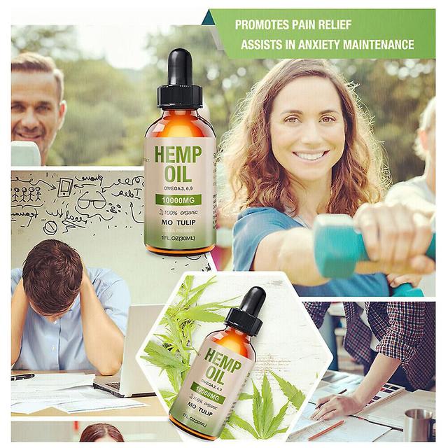 Organic Hemp Sativa Oil 1000mg Sleep Insomnia Aid Pain Anxiety Stress Relief on Productcaster.