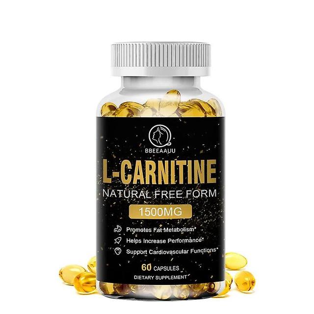 Eccpp L-carnitine Capsules Citruline Promote Muscle Growth Energy Support Anti-fatigue Exercise Dietary Gym Supplement 60pcs on Productcaster.