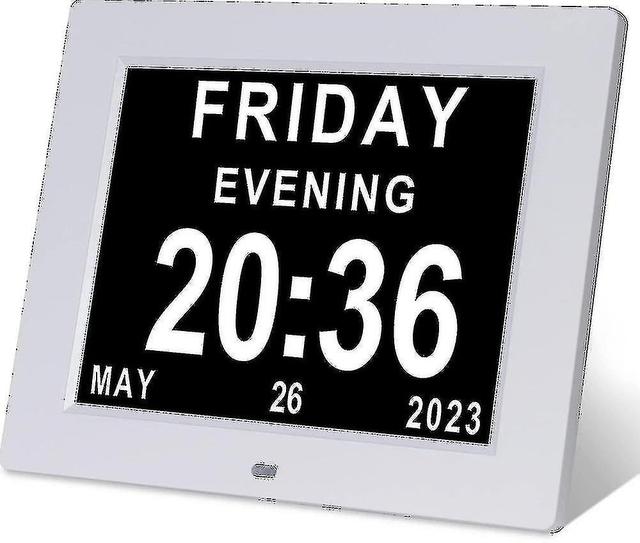 Dementia Clock Alzheimers Clock & Large Digital Calendar Clock For Seniors,clock With Day And Date F on Productcaster.