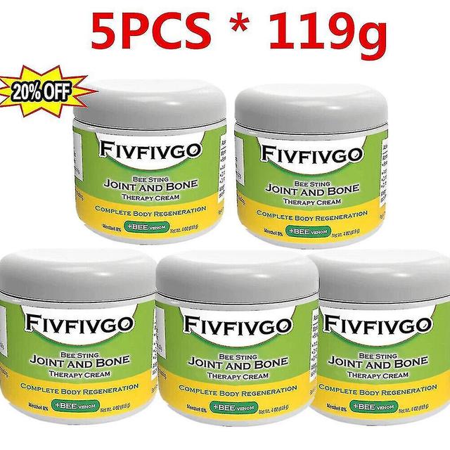 5x Fivfivgo Bee Sting krém na kĺby a kostnú terapiu, 119g krém na úľavu od kostí na kĺby on Productcaster.