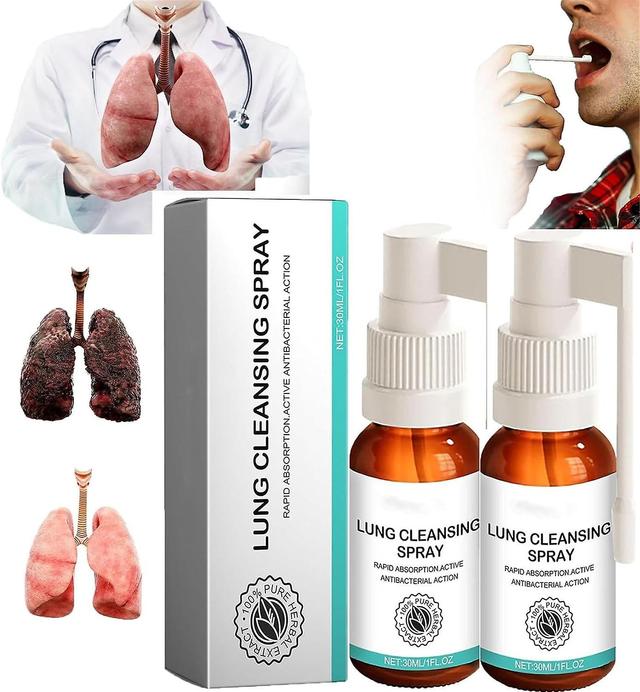 Mamusk Med Lung Cleansing Spray,Herbal Lung Cleansing Spray,Herbal Lung Cleanse Mist,Lung Spray,Powerful Lung Support 2 Pcs on Productcaster.