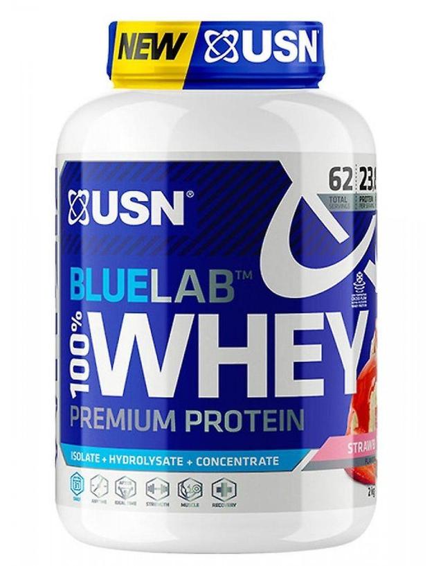 USN Blue Lab Trainingspulver - Molkenprotein - Muskelwachstum & -erholung - 2KG Vanille 5Lb on Productcaster.