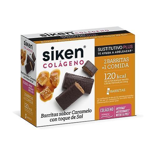 Siken Substitute plus bar with collagen, caramel and a touch of salt 8 bars of 40g on Productcaster.