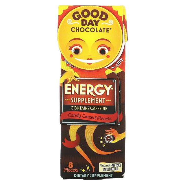 Good Day Chocolate God dag choklad, energitillskott, 8 godisbelagda bitar on Productcaster.